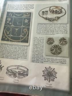 TRIFARI Snowflake Book Set Gold-Trifanium Alfred Philippe Baguette PAT PEND