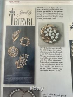 TRIFARI Sorrento 1959 Set Gold Baby-Teeth Baroque-Pearls Alfred Philippe withBox