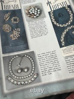 TRIFARI Southampton 1959 Set White Turquoise Baroque Seed Gold Alfred Philippe