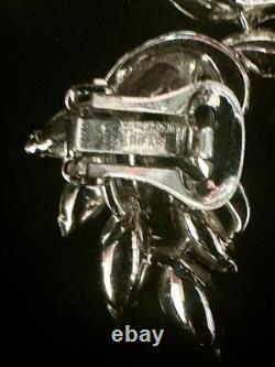 TRIFARI Spring Fantasy 1952 Set Ice-Blue Navette Rhodium A. Philippe PAT PEND