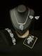 TRIFARI Spring Fantasy 1952 Set Ice-Blue Navette Rhodium Alfred Philippe Box