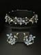 TRIFARI Starflower 1951 Earrings Bracelet Sapphire Blue Alfred Philippe Crown