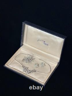 TRIFARI Starflowers Set 4-5-6 Petals Crystal Alfred Philippe Rhodium PAT PEND