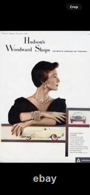 TRIFARI Stars of Baguettes 1953 Set Halo Spangled Crystal Alfred Philippe Box