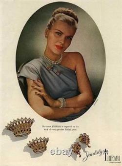 TRIFARI Sterling A. Philippe Large & Small Royal Crown of Pearls Pins & Earrings