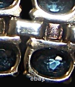 TRIFARI Sterling'Alfred Philippe' Aquamarine and Diamante Necklace & Bracelet