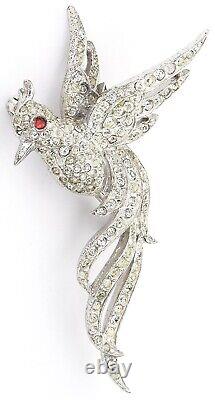 TRIFARI Sterling'Alfred Philippe' Pave Bird of Paradise Pin