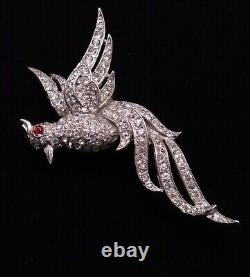 TRIFARI Sterling'Alfred Philippe' Pave Bird of Paradise Pin