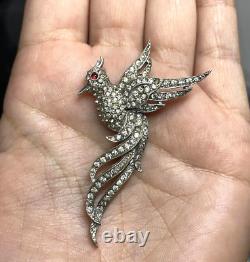 TRIFARI Sterling'Alfred Philippe' Pave Bird of Paradise Pin