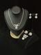 TRIFARI Teardrop Halo Parure 1952 Crystal Rhodium Alfred Philippe PAT PEND Box