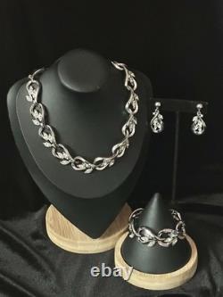 TRIFARI Teardrop-Navette Alfred Philippe Trifanium Earrings Bracelet Necklace