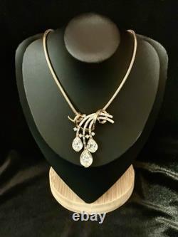 TRIFARI Teardrop PAT PEND Alfred Philippe Earrings Bracelet Brooch/Necklace
