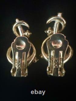 TRIFARI Teardrop PAT PEND Alfred Philippe Earrings Bracelet Brooch/Necklace
