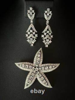 TRIFARI The Cool Jewel 1967 Crystal Rhinestones Rhodium Alfred Philippe Crown