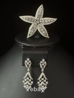 TRIFARI The Cool Jewel 1967 Crystal Rhinestones Rhodium Alfred Philippe Crown