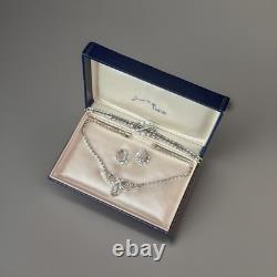 TRIFARI The Duchess 1951 Set Baguettes Marquise Rhodium A. Philippe PAT PEND
