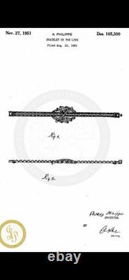 TRIFARI The Duchess 1951 Set Baguettes Marquise Rhodium A. Philippe PAT PEND