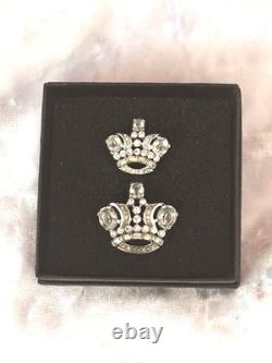 TRIFARI The Royal Pair Brooch-Set Alfred Philippe 1944 Diamanté PAT PEND