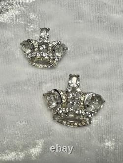 TRIFARI The Royal Pair Brooch-Set Alfred Philippe 1944 Diamanté PAT PEND