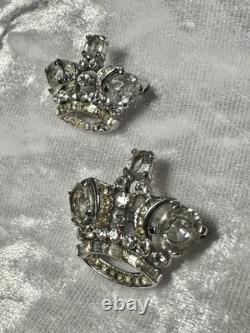 TRIFARI The Royal Pair Brooch-Set Alfred Philippe 1944 Diamanté PAT PEND