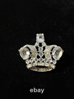 TRIFARI The Royal Pair Brooch-Set Alfred Philippe 1944 Diamanté PAT PEND