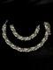 TRIFARI Tulips Bracelet Necklace Set Bellflowers Gun-Metal-Gray Crown