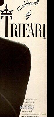 TRIFARI Vanity Fair RARE Set Alfred Philippe Emerald Cut SILVER Book PAT PEND