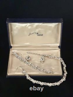 TRIFARI Versailles Set 1959 Rhodium Rhinestones Pave' Alfred Philippe Crown