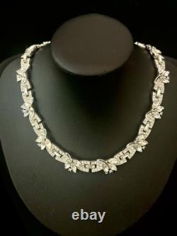 TRIFARI Versailles Set 1959 Rhodium Rhinestones Pave' Alfred Philippe Crown