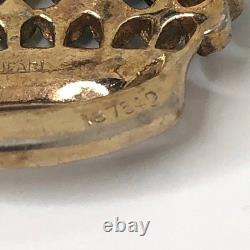 TRIFARI Vintage Silver Crown Brooch Alfred Philippe 1944 Pat. #137542