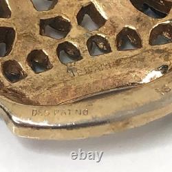 TRIFARI Vintage Silver Crown Brooch Alfred Philippe 1944 Pat. #137542