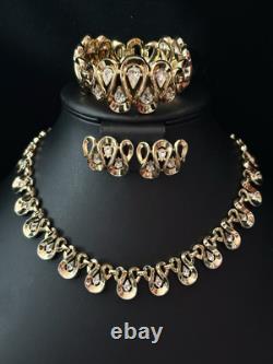 TRIFARI Wave Set Trifanium Alfred Philippe Earrings Bracelet Necklace PAT PEND