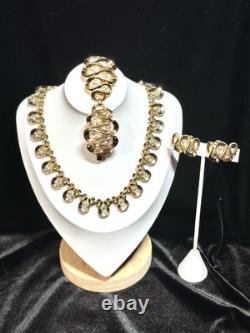 TRIFARI Wave Set Trifanium Alfred Philippe Earrings Bracelet Necklace PAT PEND