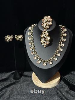 TRIFARI Wave Set Trifanium Alfred Philippe Earrings Bracelet Necklace PAT PEND