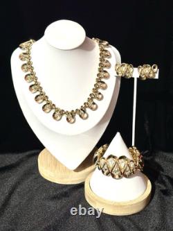 TRIFARI Wave Set Trifanium Alfred Philippe Earrings Bracelet Necklace PAT PEND