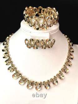 TRIFARI Wave Set Trifanium Alfred Philippe Earrings Bracelet Necklace PAT PEND