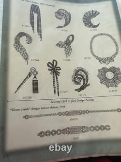 TRIFARI Winter Jewels Set Alfred Philippe Rhodium Diamanté PAT PEND 1948 TRIFARI Winter Jewels Set Alfred Philippe Rhodium Diamanté PAT PEND 1948
