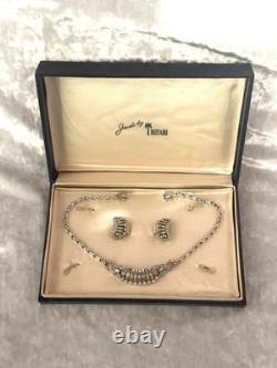 TRIFARI Winter Jewels Set Alfred Philippe Rhodium Diamanté PAT PEND 1948 TRIFARI Winter Jewels Set Alfred Philippe Rhodium Diamanté PAT PEND 1948