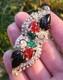 Trifari 1930s Fruit Salad Alfred Philippe Blue Green Red Fruit Rhinestones READ
