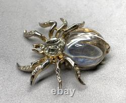 Trifari 1940's Alfred Philippe Sterling Silver Jelly Belly Spider Pin Brooch Trifari 1940's Alfred Philippe Sterling Silver Jelly Belly Spider Pin Brooch