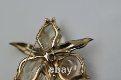 Trifari 1944 Alfred Philippe Jelly Belly Orchid Brooch Book Piece
