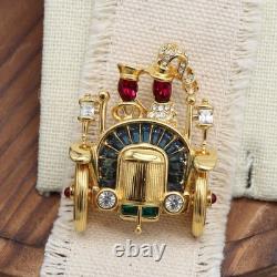 Trifari 1996 TM Car Alfred Philippe Honeymoon Couple Paris in the Spring Brooch
