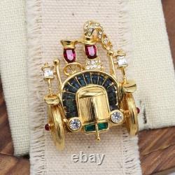 Trifari 1996 TM Car Alfred Philippe Honeymoon Couple Paris in the Spring Brooch