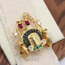 Trifari 1996 TM Car Alfred Philippe Honeymoon Couple Paris in the Spring Brooch