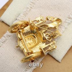 Trifari 1996 TM Car Alfred Philippe Honeymoon Couple Paris in the Spring Brooch