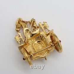 Trifari 1996 TM Car Alfred Philippe Honeymoon Couple Paris in the Spring Brooch