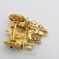 Trifari 1996 TM Car Alfred Philippe Honeymoon Couple Paris in the Spring Brooch