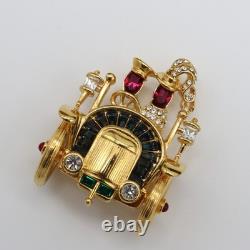Trifari 1996 TM Car Alfred Philippe Honeymoon Couple Paris in the Spring Brooch