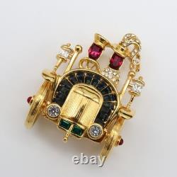 Trifari 1996 TM Car Alfred Philippe Honeymoon Couple Paris in the Spring Brooch