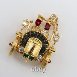 Trifari 1996 TM Car Alfred Philippe Honeymoon Couple Paris in the Spring Brooch